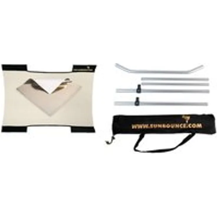 Sunbouncer Mini Kit Zebra gold-silber - Rückseite weiß (nahtlos)