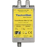 TechniSat TECHNIROUTER MINI 2-1x2 - Einkabellösung - Unicable (für Twin-Empfang, 2 Sat-Positionen über ein Kabel, angeschlossene Sat-Receiver - TV müssen Unicable unterstützen, SD-HDTV, DVB-T2)