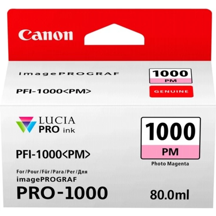 Canon PFI-1000 PM original Tintenpatrone Foto Magenta para Impresora Fotográfica PRO-1000 – Bild 1