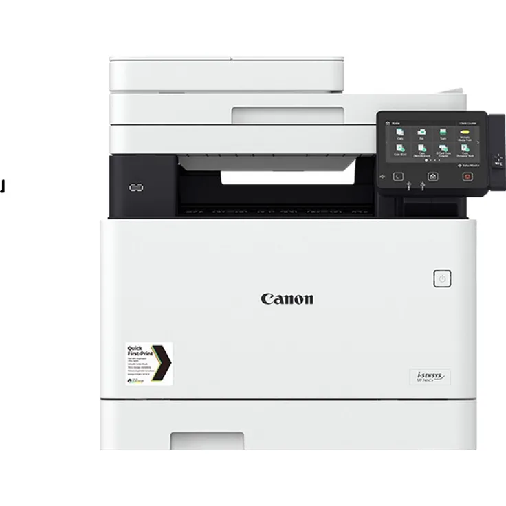 Canon Multifunktionsdrucker i-SENSYS MF744Cdw Laser Farbe 4 in 1 - drucken kopieren scannen faxen - (WLAN, LAN, USB, LCD TOUCH) hellgrau