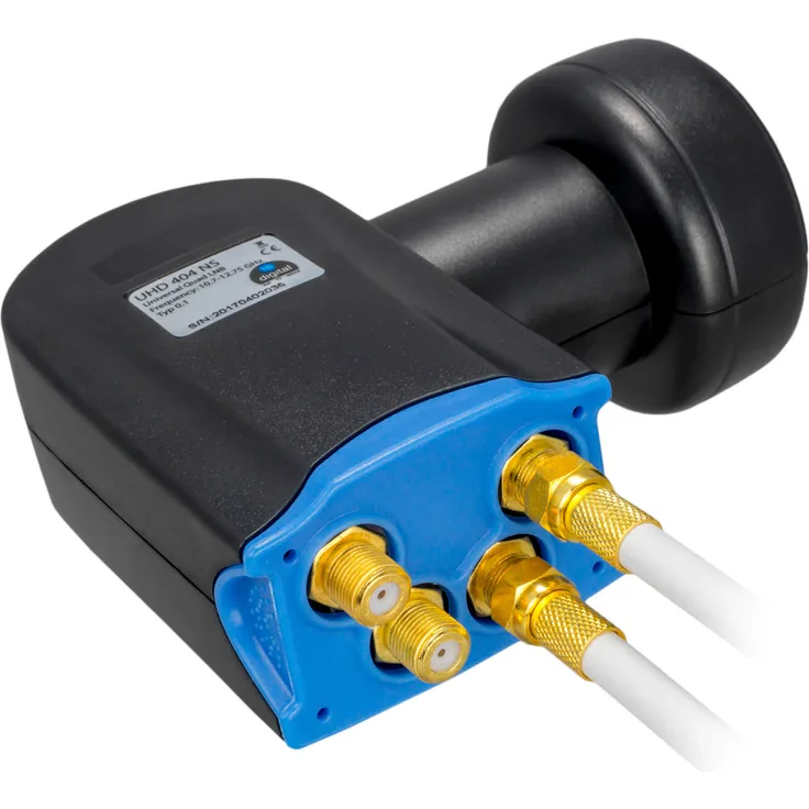 SET HB-DIGITAL Quad LNB + F-Stecker