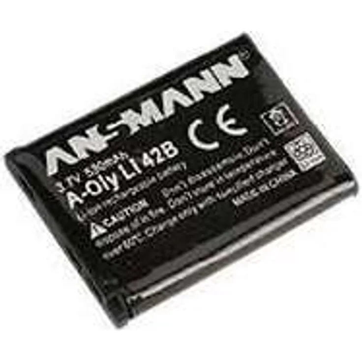 ANSMANN Li-Ion Akku A-Oly Li 42B 3 7V - Typ 650mAh - Leistungsstarke Akkubatterie für Foto Digitalkameras - der perfekte Ersatzakku für Olympus Digicam uvm.