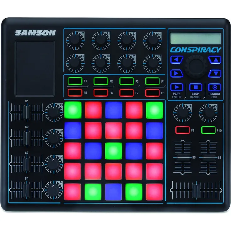Samson SACONSPIR Conspiracy DJ Controller (USB, MIDI) mit 25-TriggerPad schwarz