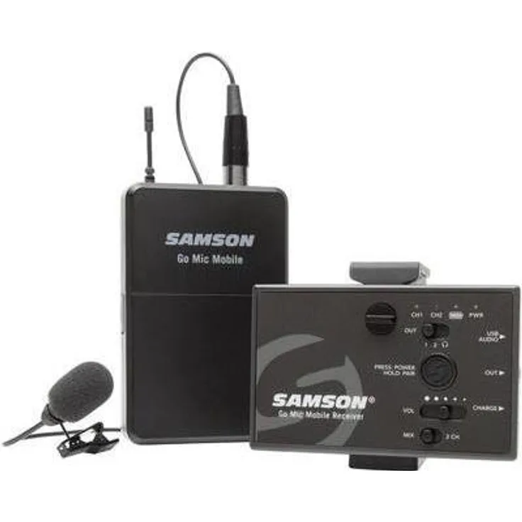 Samson Digitales Funkmikrofonsystem Go Mic Mobile Lavalier schwarz