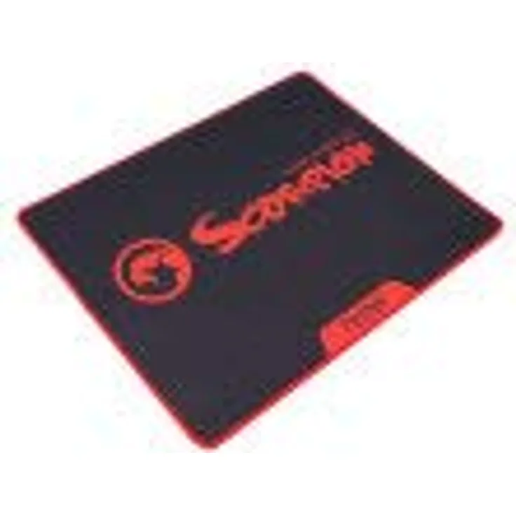 MARVO G18BK Mauspad Mouse pad für PC Notebook Unterlage wasserfest Laser schwarz Gummierte Unterseite Scorpion Mikrofaser