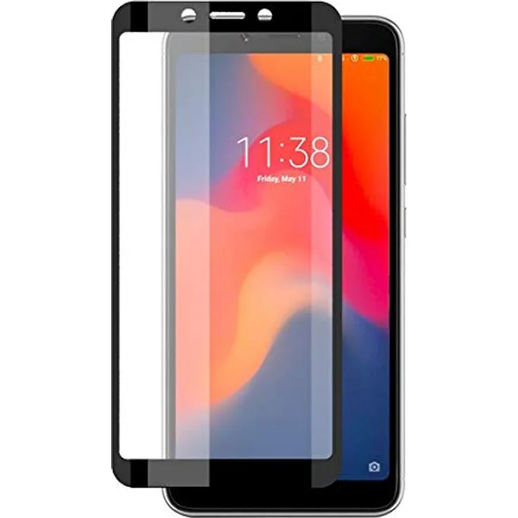 Ksix Extreme Displayschutzfolie, für Xiaomi Redmi 6-6A, Kratzfest, stoßfest, Schwarz