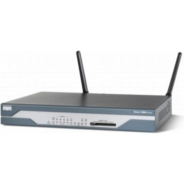 Cisco 1801 - WLAN-Router (3DES, des, WPA-AES, Fast Ethernet, Multi, Annex A, B, M, L, IEEE 802.11a, IEEE 802.11b, IEEE 802.11g, IEEE 802.1Q, BGP)