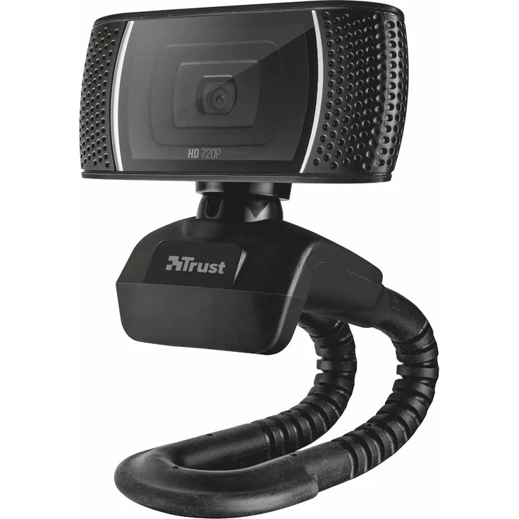 Trust Trino HD Webcam mit Mikrofon für PC/Mac, 1280x720, 30 FPS, Streaming, Zoom, Skype, Teams, Google Meet – Bild 1