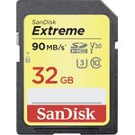 SanDisk Extreme 32GB SDHC Memory Card up to 90MB-s, Class 10, U3, V30 - Preisvergleich