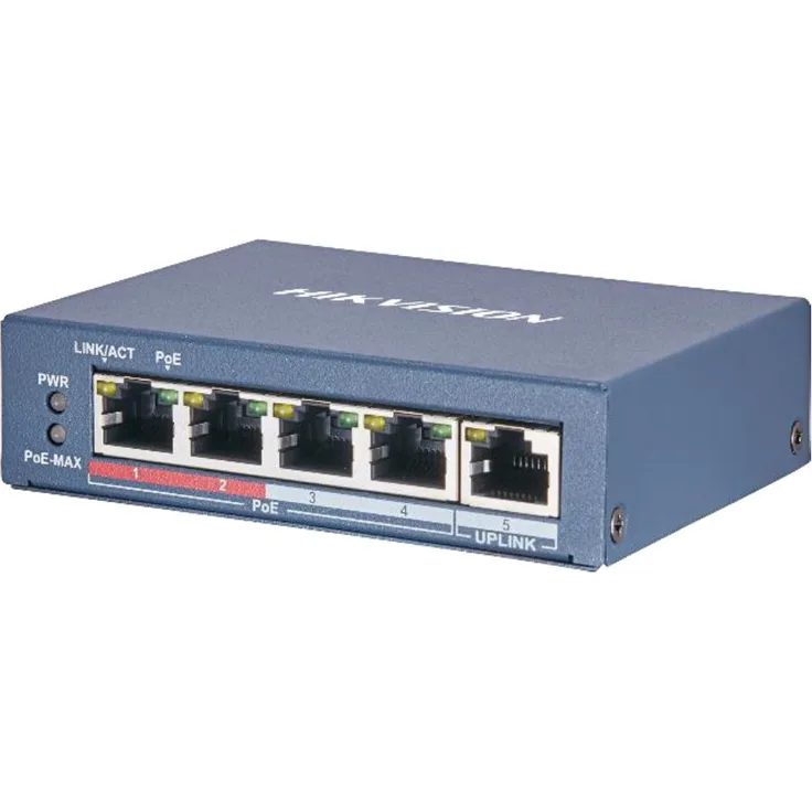 Hikvision DS-3E0105P-E(B) PoE Switch