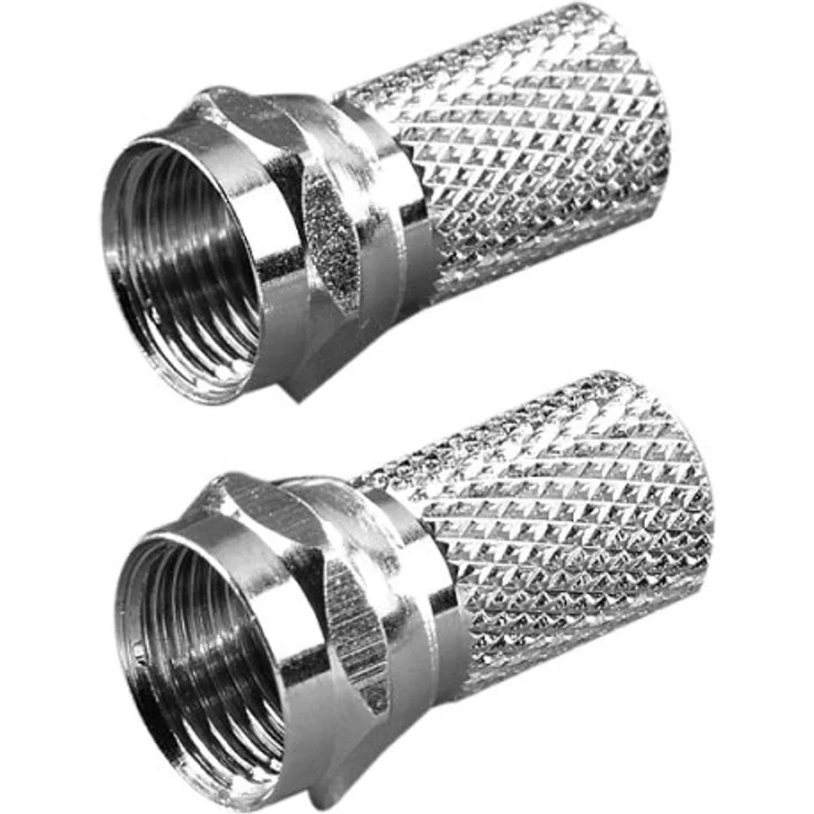 Vivanco SAT F-Stecker, 7mm, 4 Stück