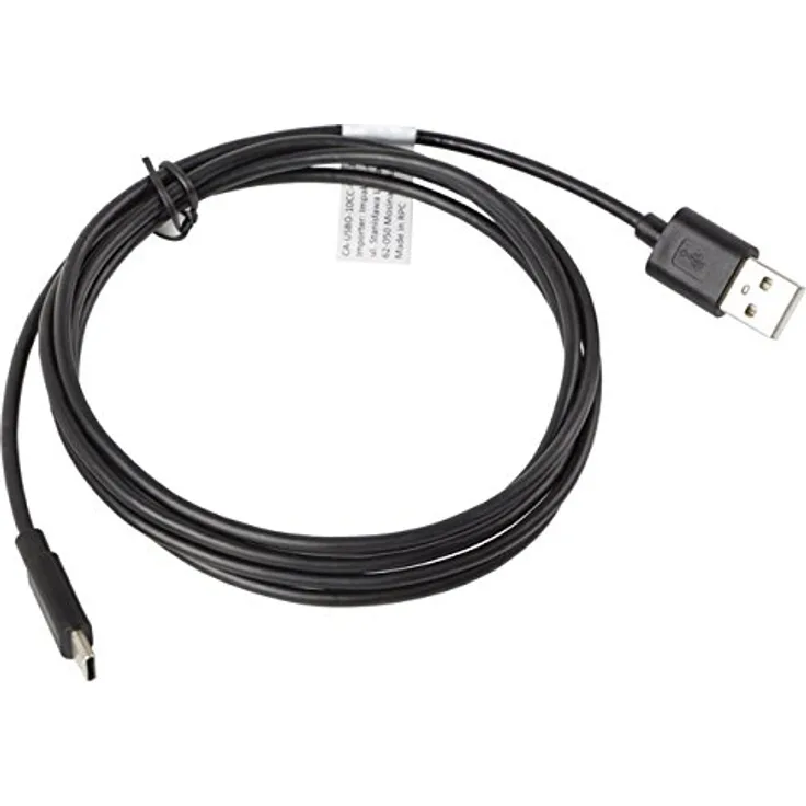 Kabel Lanberg CA-USBO-10CC-0018-BK (USB 2.0 Meski - USB 2.0, USB-Typ C Meski) (CA-USBO-10CC-0018-BK)