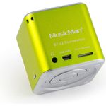Technaxx MusicMan mini Wireless Soundstation BT-X2 Bluetooth-Lautsprecher mit Kartenleser, grün