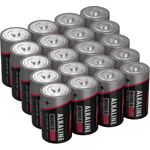 ANSMANN Batterien Mono D LR20 20 Stück 1,5V - Alkaline Batterie auslaufsicher