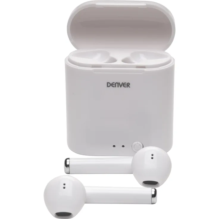 Denver TWE-36MK2 In-Ear Kopfhörer, mit Bluetooth, Mikrofon, weiß