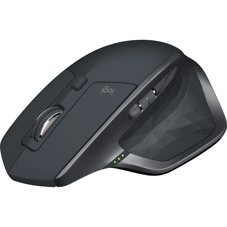 Logitech MX Master 2S Kabellose Maus, Bluetooth und 2.4GHz Verbindung via Unifying USB-Empfänger, 4000 DPI Sensor, Wiederaufladbarer Akku, Multi-Device, 7 Tasten, PC-Mac-iPadOS - graphit-schwarz – Bild 2