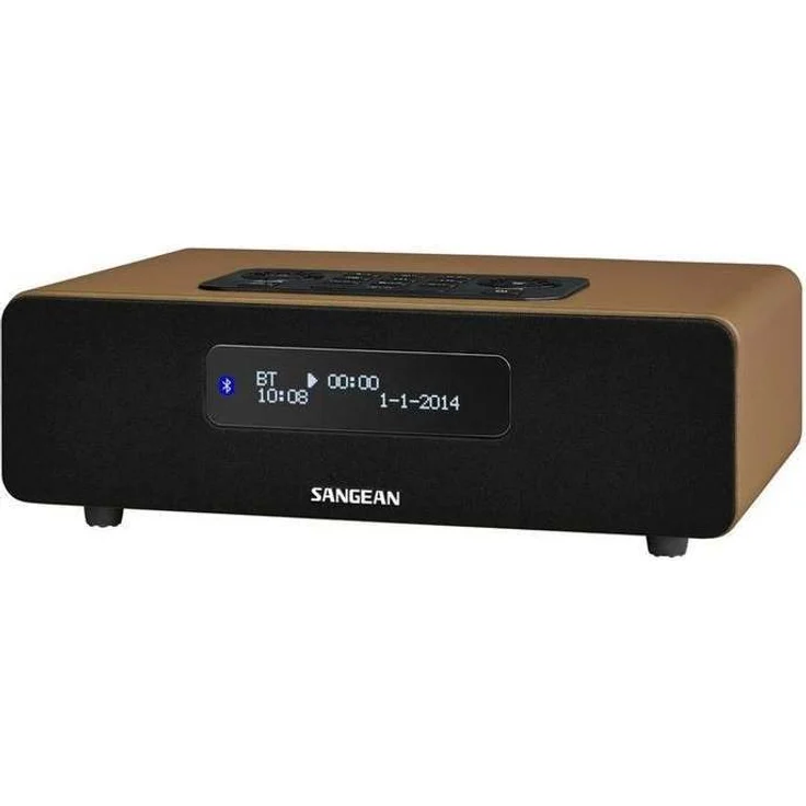Sangean DDR-36 DAB+ Digitalradio (DAB+-UKW-Tuner, Bluetooth, Weckfunktion, Sleep-Timer, AUX-In) inkl. Fernbedienung braun – Bild 1