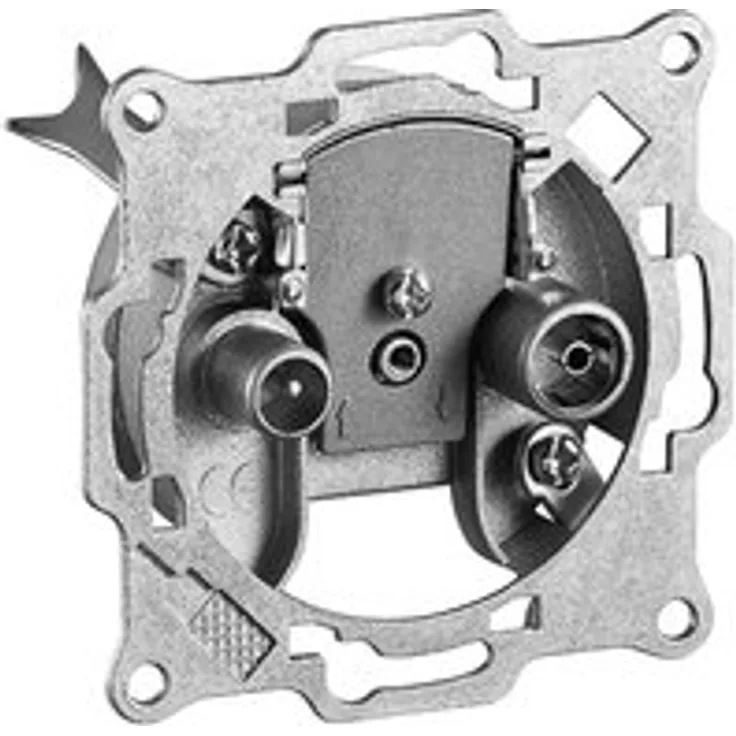 Goobay 67044 Steckdose für Antennen mit 2 Löchern, 10 dB Verlust im Hohlraum