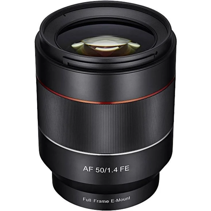 Samyang 50-1,4 Objektiv DSLR Autofokus Sony E Vollformat Fotoobjektiv Lichstärke F1.4, Porträtobjektiv NiftyFifty Objektiv schwarz – Bild 1