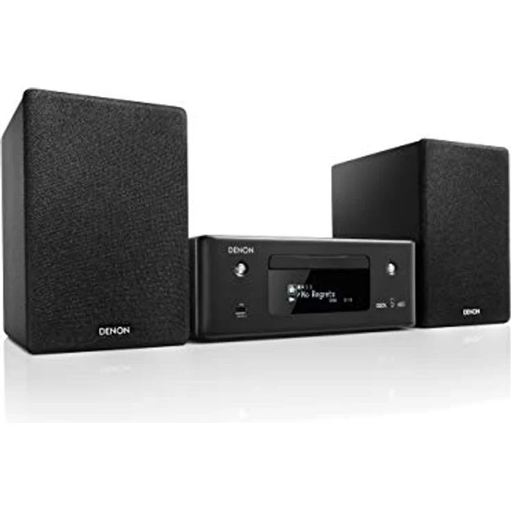 Denon CEOL N-11DAB Kompaktanlage, HiFi Verstärker mit Lautsprechern, CD-Player, Musikstreaming, HEOS Multiroom, Bluetooth, WLAN, AirPlay 2, Alexa Kompatibel, 2 Optische TV-Eingänge, DAB+ Radio – Bild 1