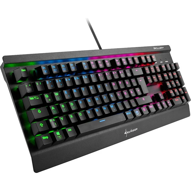 Sharkoon Skiller MECH SGK3 - Tastatur - backlit - USB - USA QWERTY - Kailh Blue (4044951019946) – Bild 1