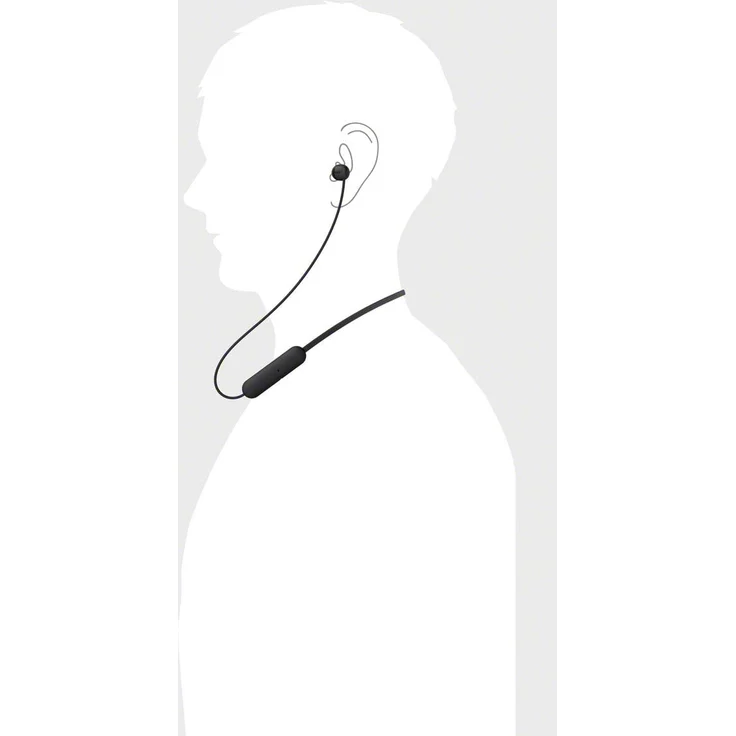 Sony WI-C200B In-Ear Kopfhörer, mit Bluetooth, Mikrofon, schwarz – Bild 7