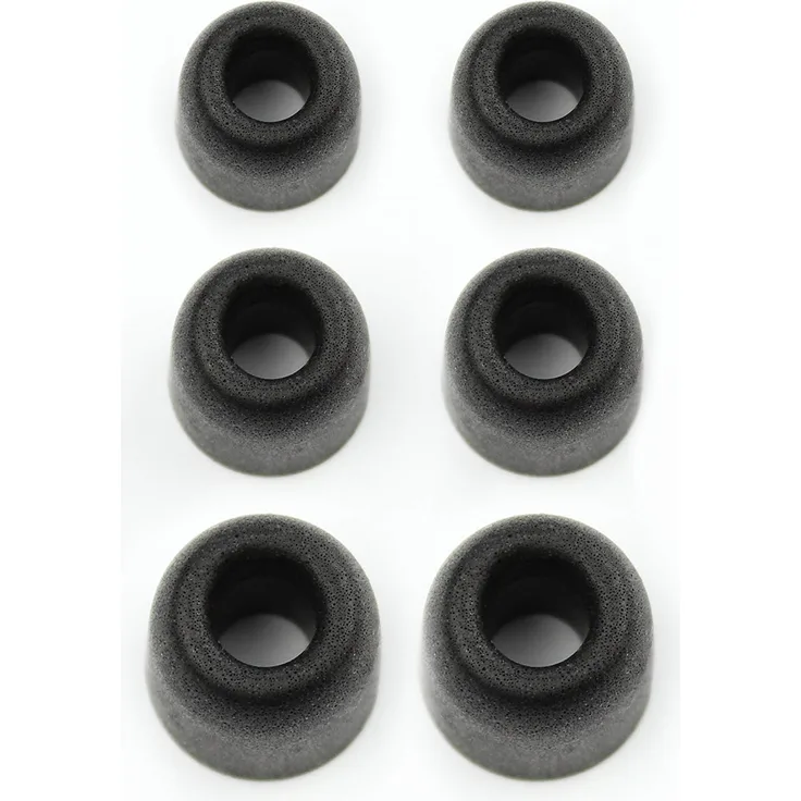 HÖRLUCHS 10 Stück In-Ear Memory Foam Domes Größe M, universal für In-Ear Kopfhörer - Schwarz