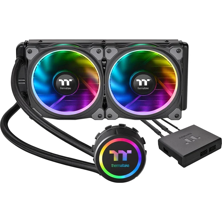 Thermaltake Floe Riing RGB 240 TT CL-W157-PL12SW-A Premium All-In-One Wasserkühlung – Bild 1