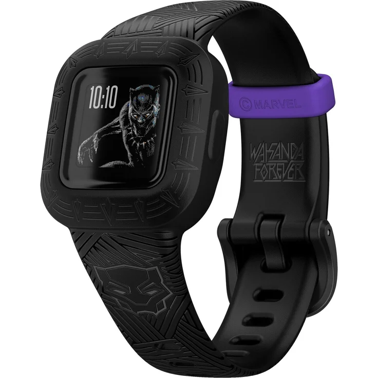 Garmin vívofit jr. 3 Aktivitätstracker für Kinder, Einheitsgröße, Silikonarmband, Marvel Black Panther (010-02441-10) – Bild 1