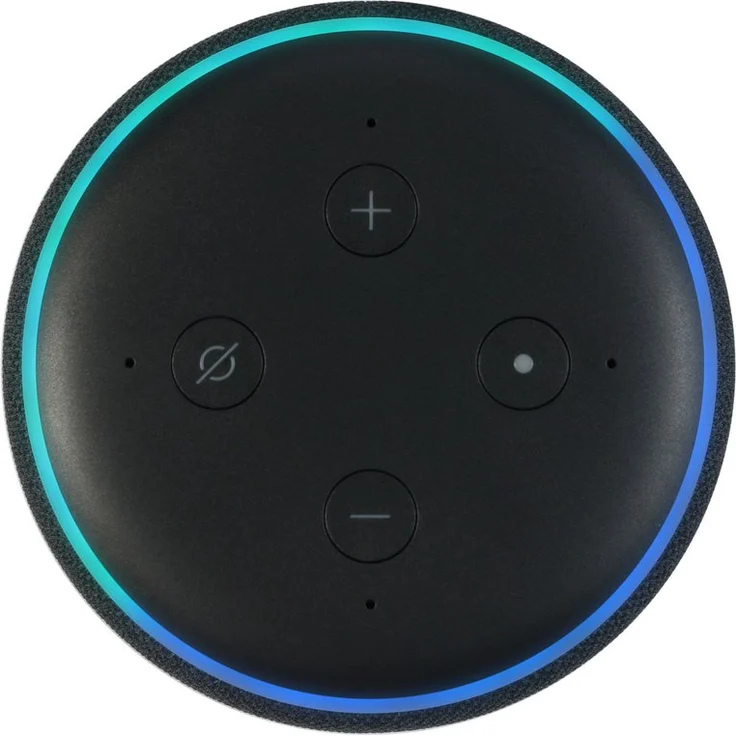 Amazon Echo Dot (3. Generation) Intelligenter Lautsprecher mit Alexa, Anthrazit Stoff – Bild 3