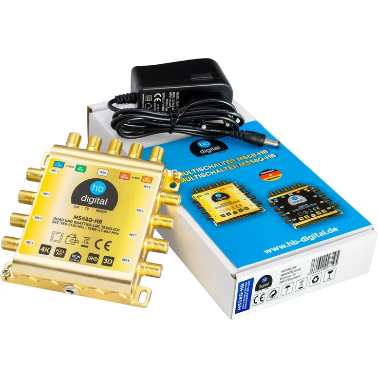 HB-DIGITAL MS58Q-HB Multischalter mit Netzteil