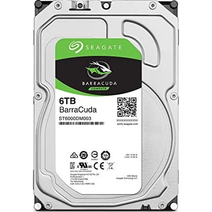 Seagate Barracuda ST6000DM003 - Festplatte - 6 TB - intern - 3.5 Zoll (8.9 cm) - SATA 6Gb/s - Puffer: 256 MB (ST6000DM003) – Bild 2