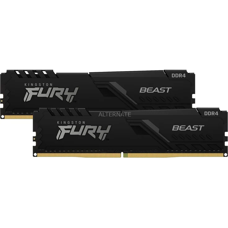 Kingston FURY DIMM 64 GB DDR4-3200 Kit Arbeitsspeicher, schwarz - Preisvergleich – Bild 1