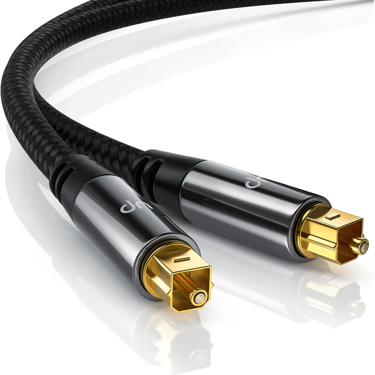 CSL - TOSLINK Kabel Digitalkabel - 3m - LWL Optisches Kabel - Digital Audiokabel Toslink auf Toslink - HiFi-System Home Entertainment Heimkino Soundbar CD/DVD/Blue-Ray-Player Xbox