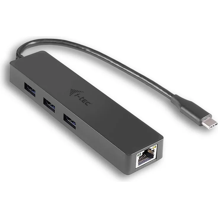 i-tec USB C Slim HUB 3 Port mit Gigabit Ethernet Adapter ideal Fuer New MacBook MacBook Pro 2016 usw