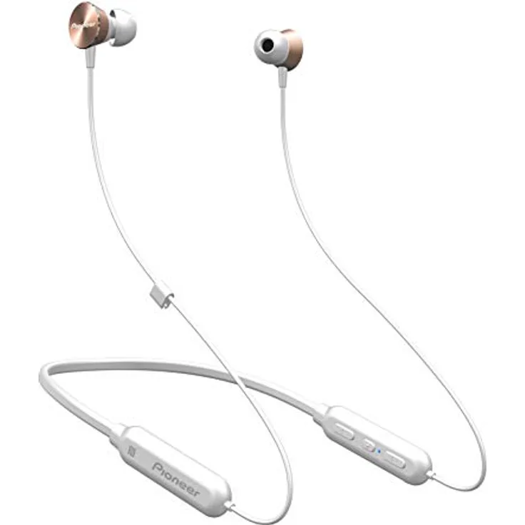 Pioneer SE-QL7BT(P) Bluetooth In-Ear Kopfhörer (Aluminiumgehäuse, Bedienelement, Mikrofon, NFC, 7 Stunden Wiedergabe, hoher Tragekomfort, für iPhone, Android Smartphones), Rosa