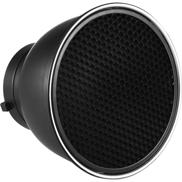 Andoer 7 in Standard-Reflektor Diffusor Lampe Dish mit 60 ° Wabengitter für Bowens Mount Studio Strobe Blitzlicht Speedlite