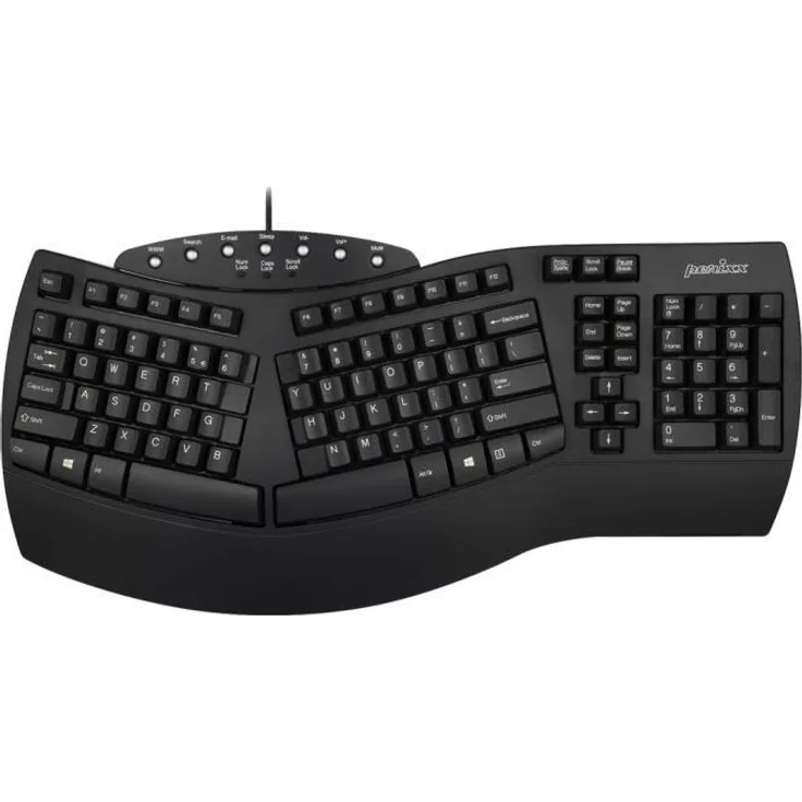 Perixx PERIBOARD-512 - Tastatur - USB - QWERTZ - Deutsch - Schwarz (11523)