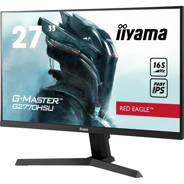iiyama G-Master G2770HSU-B1 Red Eagle - 27 Zoll, Full HD (1920 x 1080), IPS-Panel, 165Hz, 0,8ms, 250cd/m² (G2770HSU-B1) – Bild 2