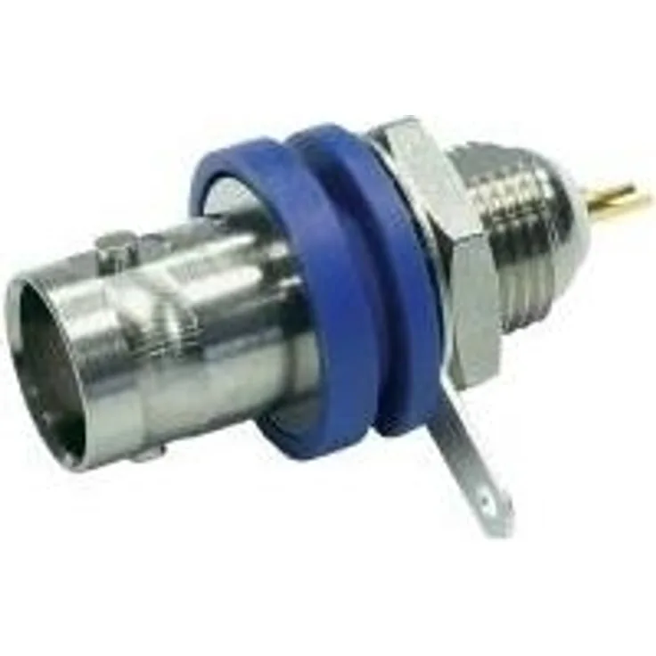 Telegärtner BNC-Einbaubuchse, isoliert 50 Ohm, mit Isolierscheiben blau, Z03 - 1 Stück (J01001D1222)