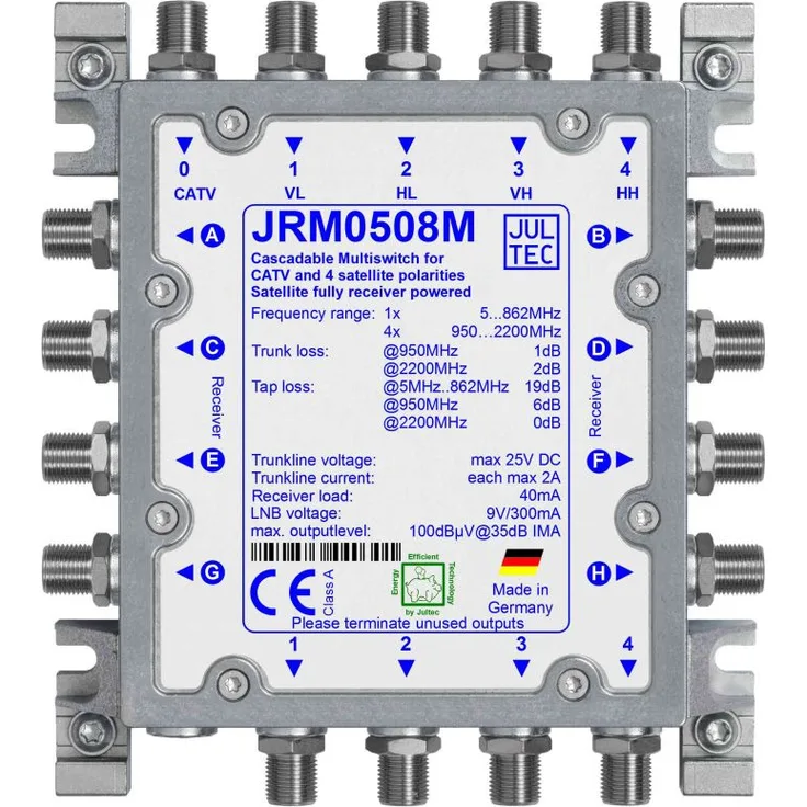 Jultec JRM0508M Multischalter 5/8 ohne Netzteil (kaskadierbar)