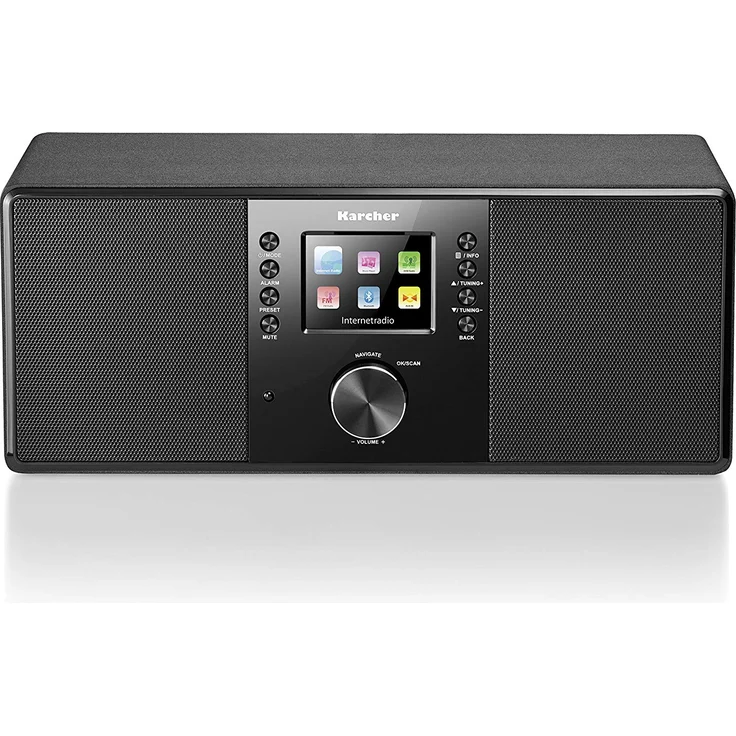 Karcher DAB 7000i Internetradio (DAB+ - UKW-RDS, WLAN & Bluetooth, USB-Anschluss, AUX-IN, Wecker mit Dual-Alarm) schwarz – Bild 3