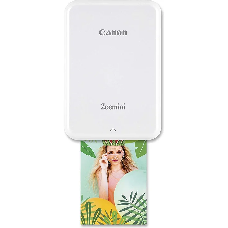 Canon Zoemini Mini Fotodrucker (Mini Fotodrucker, Bluetooth, 5 x 7,5cm Fotos, Akku, ZINK Druck tintenfrei, Sofortdruck, iOS, Android, Printapp, 160 g, 314 x 400 dpi) weiß (3204C006) – Bild 2