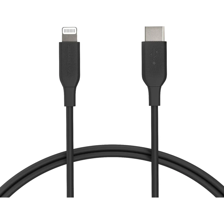 AmazonBasics - USB-C-auf-Lightning-Kabel, MFi-zertifiziertes Ladekabel für iPhone 11-11 Pro-11 Pro max-X-XS-XR-XS Max - 8-8 Plus, für Typ-C Ladegeräte, Unterstützt Power Delivery, Schwarz, 91,44 cm – Bild 1