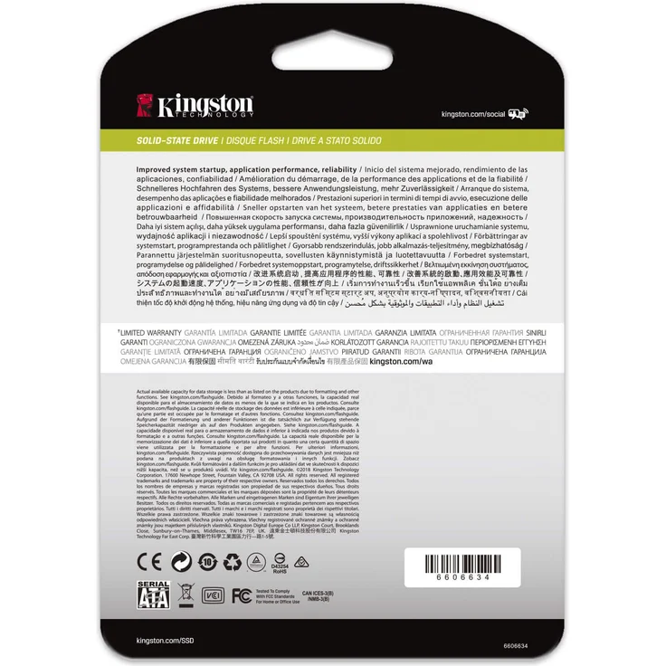 Kingston Data Center DC500R - Solid-State-Disk - verschlüsselt - 480 GB - intern - 2.5 Zoll (6.4 cm) - SATA 6Gb/s - AES - Self-Encrypting Drive (SED) (SEDC500R/480G) – Bild 3