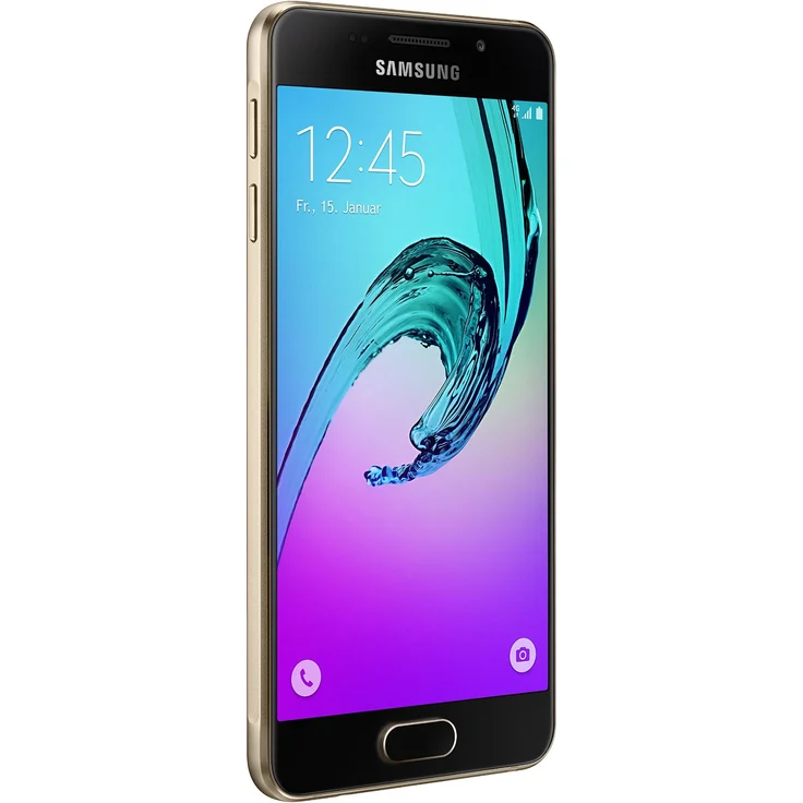 Samsung Galaxy A3 Pixel (2016) Smartphone 11,94cm Pixel (4,7 Zoll) Super-AMOLED-Display, 16GB interner Speicher, 1,5GB RAM, Android, Gold – Bild 3