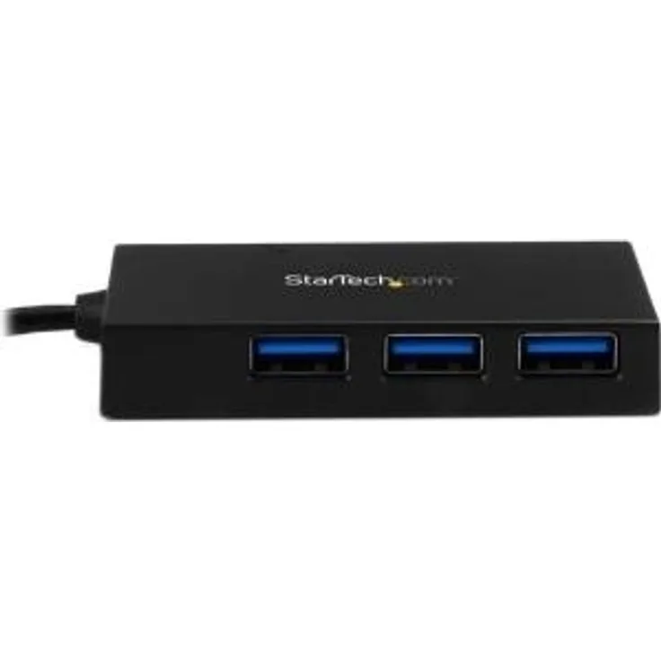 StarTech.com 4 Port USB (3.0 Hub, USB-C zu 4x USB-A, Inklusive Netzteil, Kompakter USB C Hub, USB Typ C Hub, USB Hub, USB Type C)