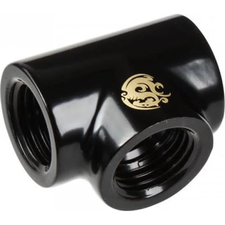 Bitspower T-Adapter 3x IG 1/4'' - matt black (BP-MBTB)