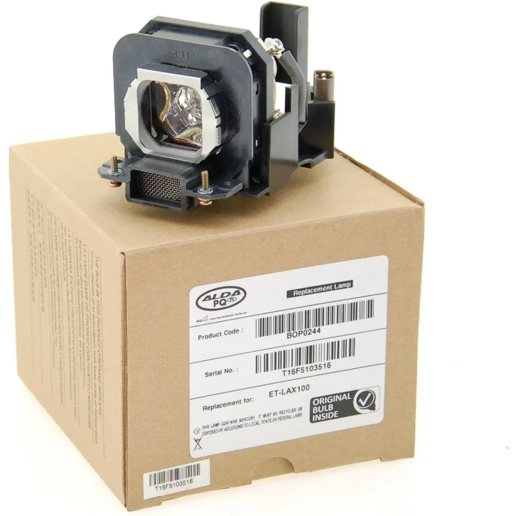 Alda PQ Original, Beamerlampe für Panasonic PT-AX200E Projektoren, Markenlampe mit PRO-G6s Gehäuse