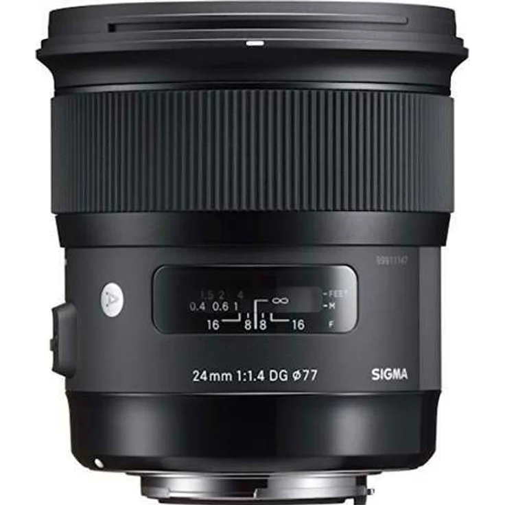 Sigma 24mm F1,4 DG HSM Art Objektiv (77mm Filtergewinde) für Nikon Objektivbajonett – Bild 1